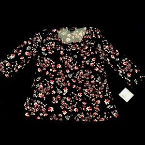 Liz Claiborne Floral Shirt, Size Large